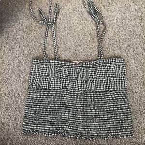 Zara gingham crop top